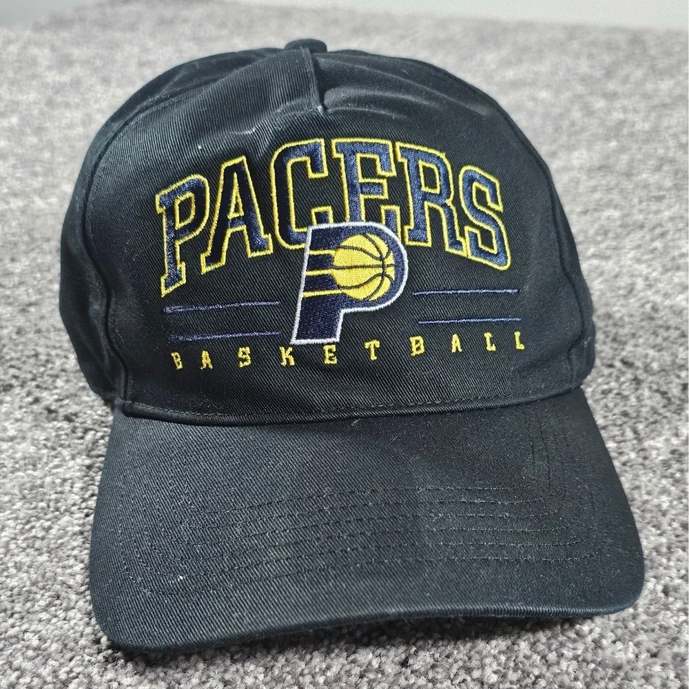 '47 Brand Indiana Pacers Hat Mens OSFA Black NBA Basketball Snapback Cap - Picture 3 of 6